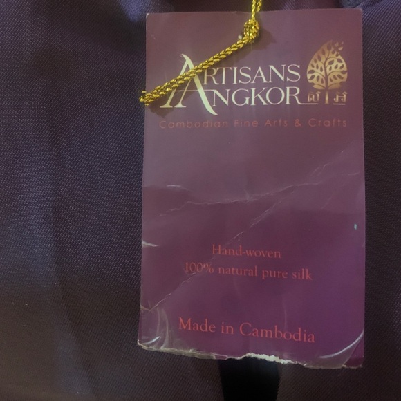ARTISANS ANGKOR 100% Natural Pure Silk Top - Picture 14 of 15